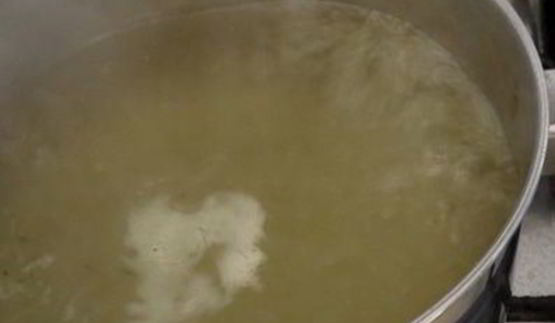 минестроне с рыбой и спагетти