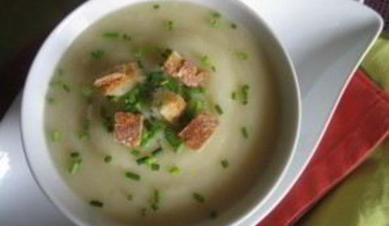 овощной крем-суп с сухариками