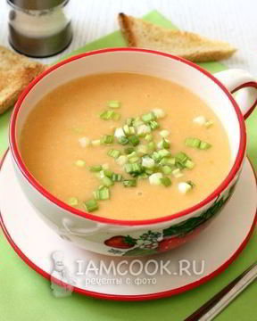 Овощной крем суп со сливками