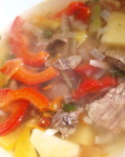 Рецепт овощного супа из баранины с эстрагоном