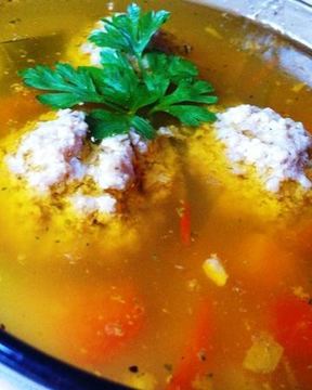 Овощной суп с фрикадельками