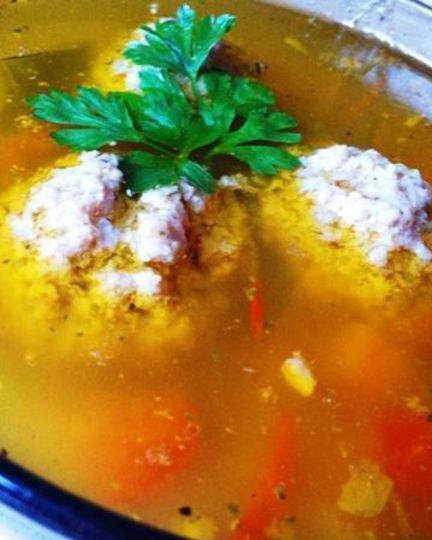 Рецепт овощного супа с фрикадельками