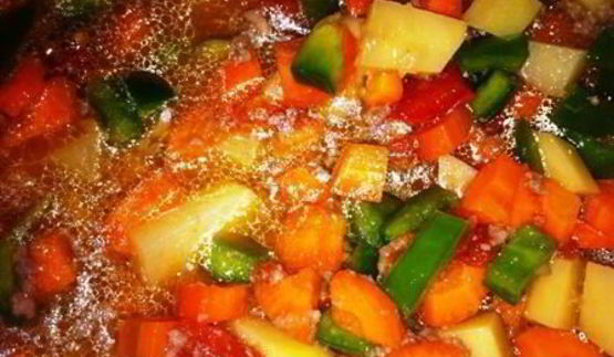 овощной суп с фрикадельками