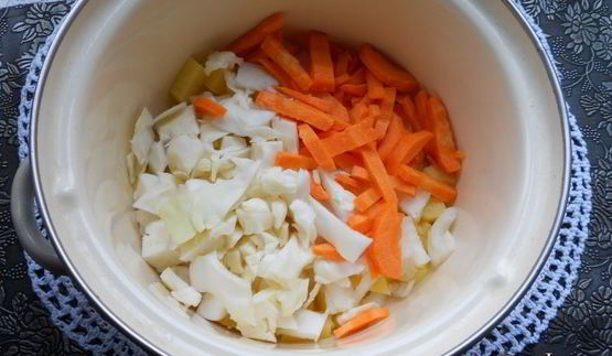 овощной суп с гречкой и куриным фаршем