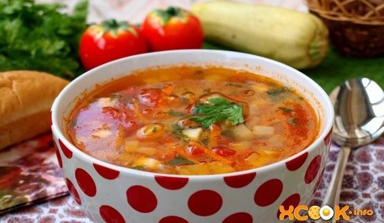 овощной суп с кабачками