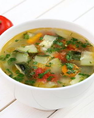 Овощной суп с кабачком