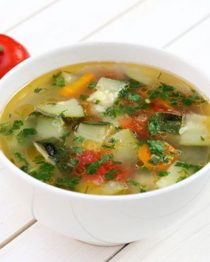 Рецепт овощного супа с кабачком