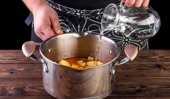 овощной суп с копченостями