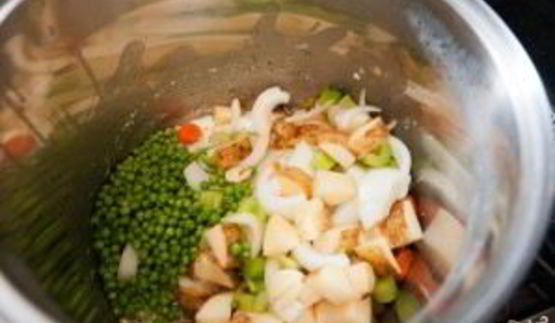 овощной суп с курицей