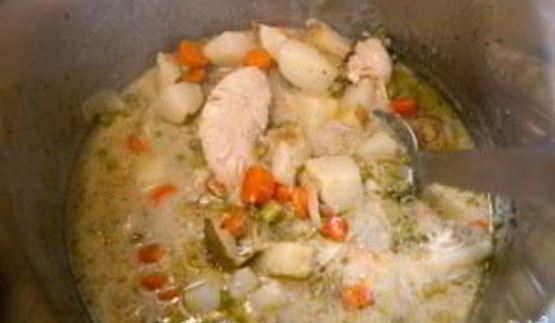 овощной суп с курицей