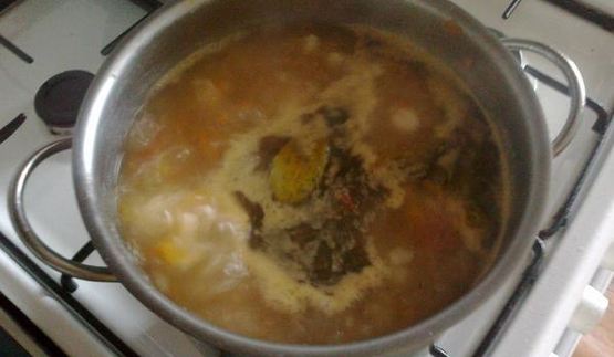 овощной суп с рисом и куриным филе