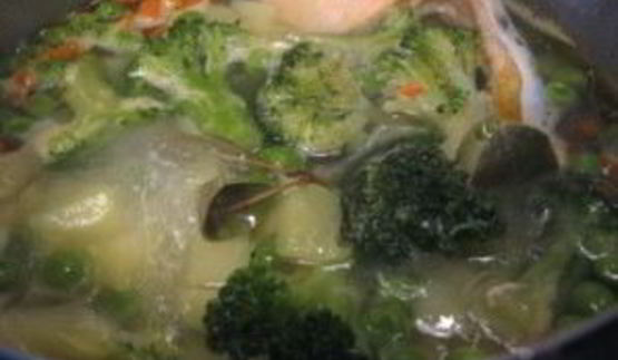 овощной суп с рыбой