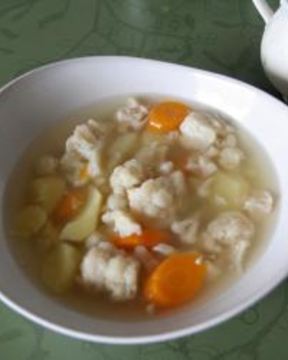 Овощной суп с цветной капустой