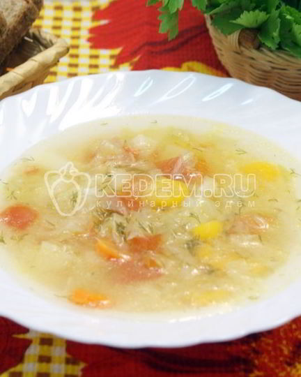 Рецепт овощного супа в мультиварке