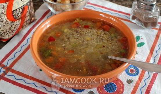 суп овощной с киноа