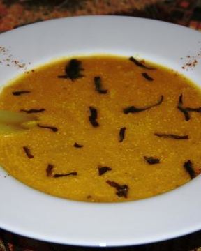 Воскресный крем-суп с цыпленком и овощами