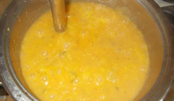 воскресный крем-суп с цыпленком и овощами