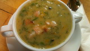 Суп с копченостями