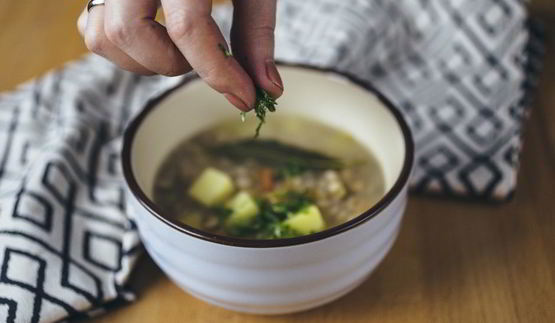 постный рассольник с перловкой