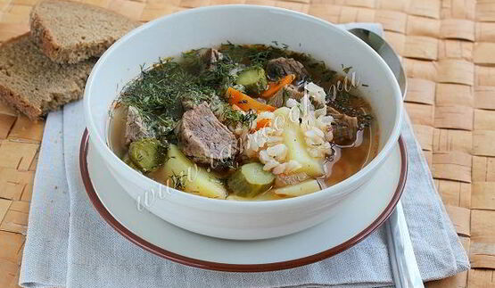 рассольник ленинградский