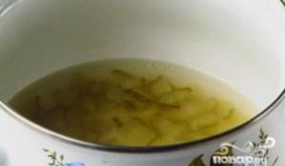 рассольник с фасолью