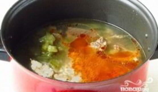 рассольник с фасолью