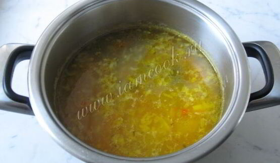 рассольник с форелью