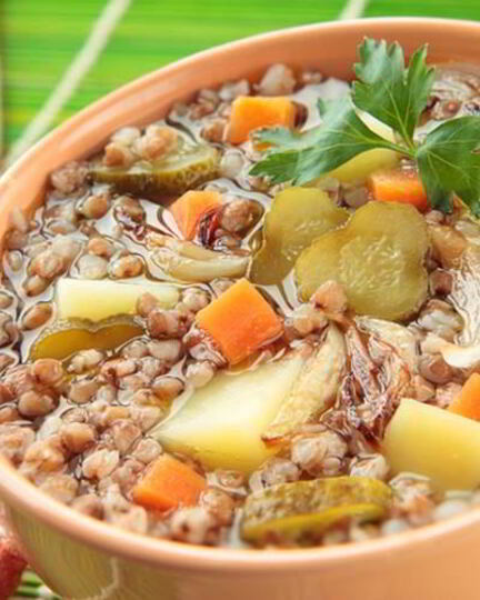 Рецепт рассольника с гречкой