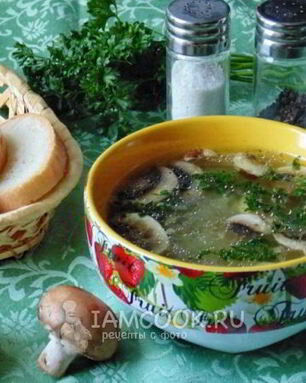 Рассольник с грибами