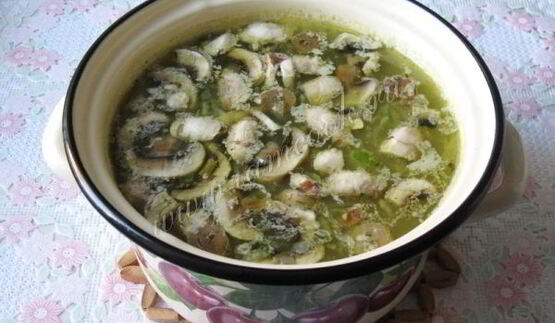 рассольник с грибами
