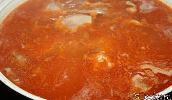 рассольник с индейкой