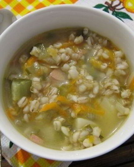 Рецепт рассольника с колбасой