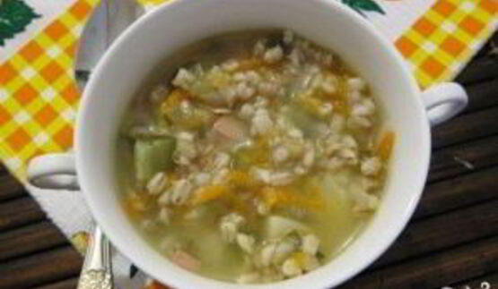рассольник с колбасой