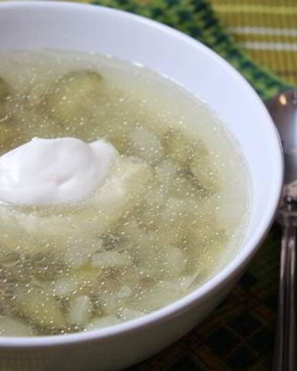Рецепт рассольника с перловкой без мяса
