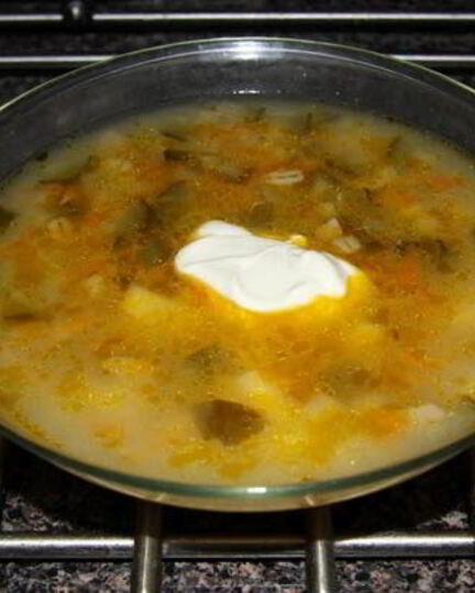 Рецепт рассольника с перловкого и почками