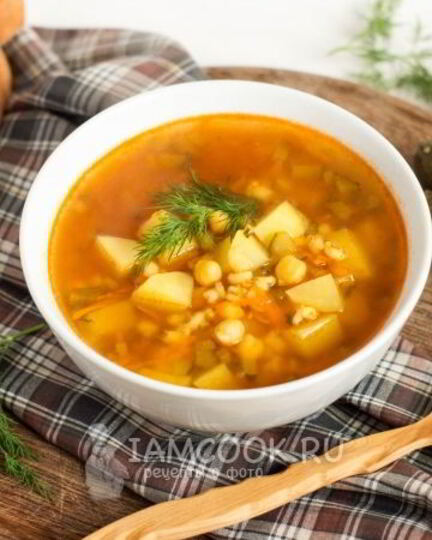 Рецепт рассольника с перловкой, солеными огурцами и нутом