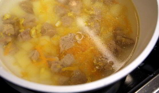 рассольник с пшеном