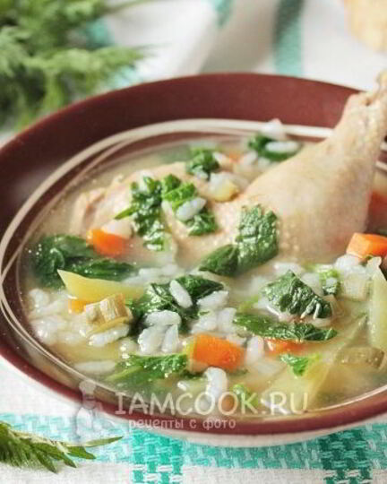 Рецепт рассольника с рисом и крапивой