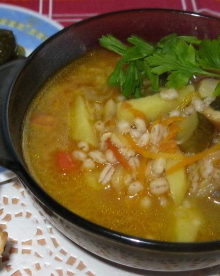 Рецепт супа рассольник классический с перловкой