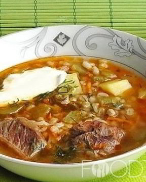 Суп Рассольник с перловкой