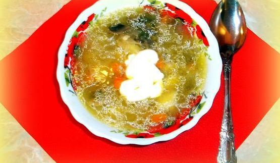 грибные щи из квашеной капусты