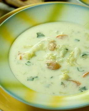 Грибные щи с сыром