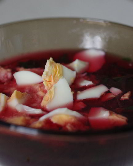 Рецепт крапивных щей со свеклой