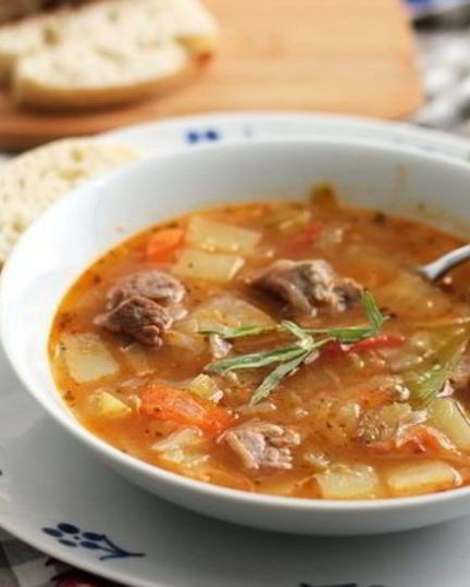 Рецепт щей из баранины с капустой