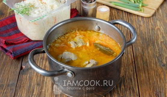 щи из квашеной капусты со свининой