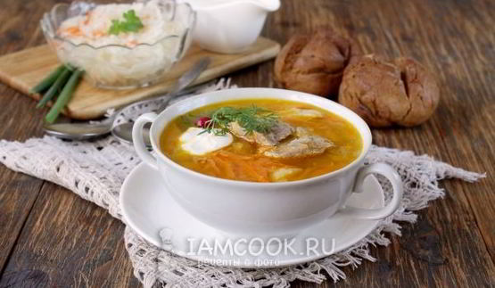 щи из квашеной капусты со свининой