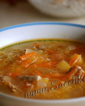 Щи из квашеной капусты томленые