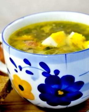 Щи из щавеля с капустой