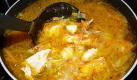 щи из свежей капусты на курином бульоне