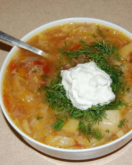 Рецепт щей из свежей капусты со свининой